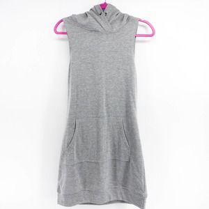 Fabletics Gray Sleeveless Long Hoodie Medium NWT